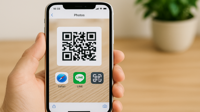 2. iPhoneで写真のQRコードを読み取る方法