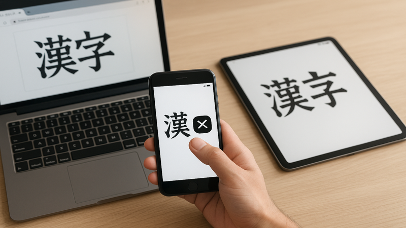 4.デバイス別の漢字でGO終了方法と最適化