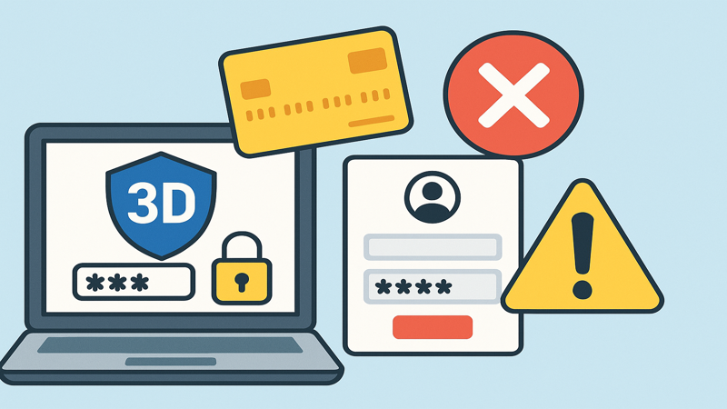 1. 3Dセキュア認証に失敗しました原因（Visa）の主な要因