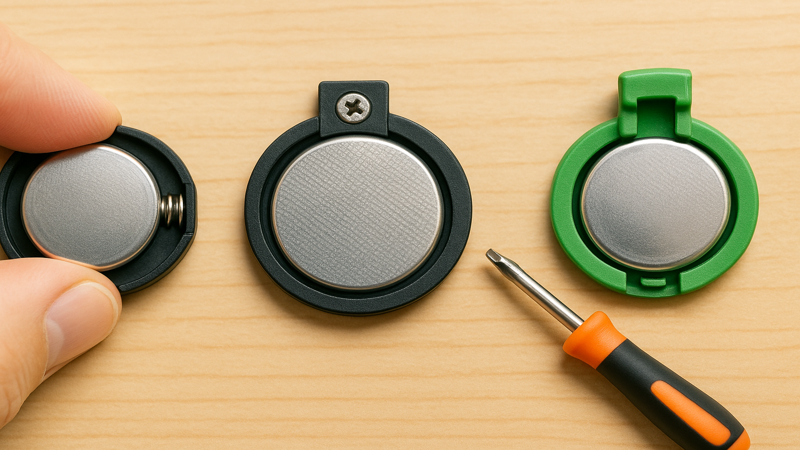 3.固定タイプ別の電池の外し方