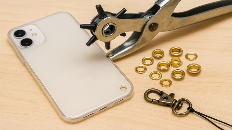 2.スマホケースにストラップホールをDIYで自作する方法