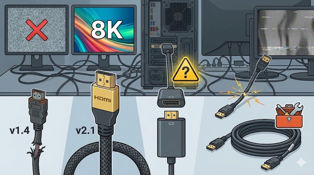 4.HDMIとDisplayPortの接続時の注意点