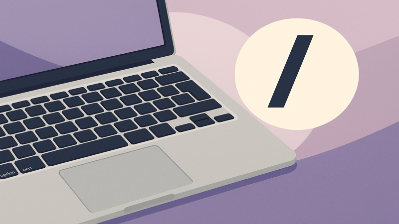 3.Macでの逆スラッシュの出し方