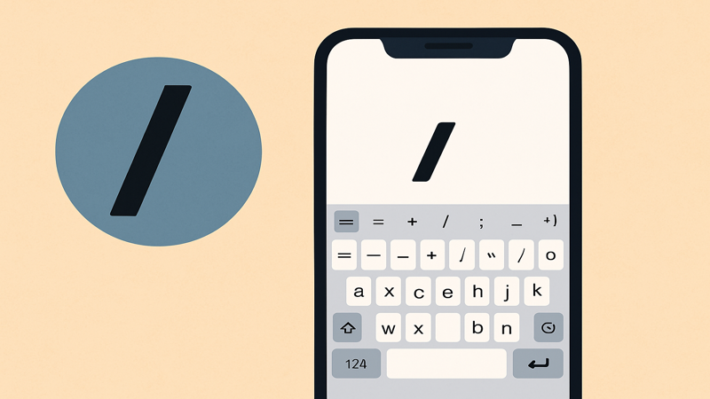 4.スマートフォンでの逆スラッシュの出し方
