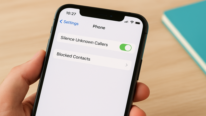 2.iPhoneで登録外着信拒否を設定する方法
