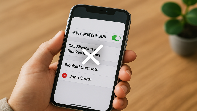 4.登録外着信拒否の解除方法と管理