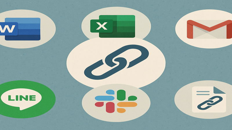 2.アプリケーション別のURLリンク化の解決方法