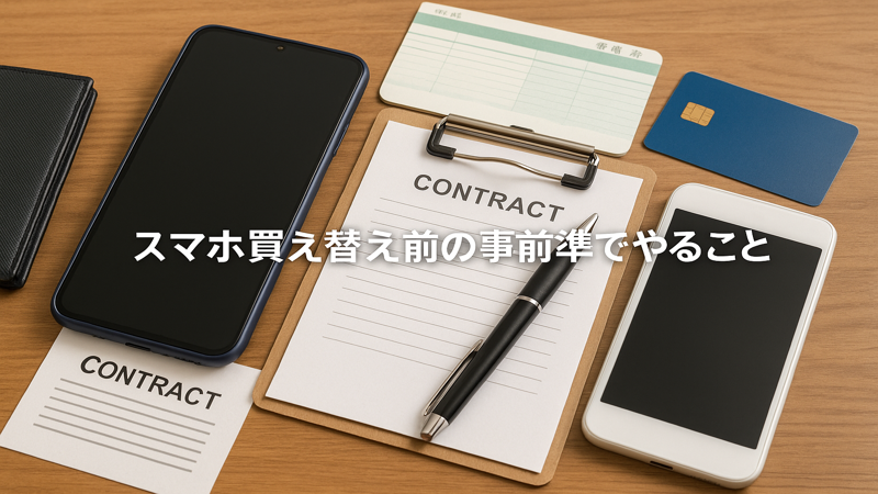 1. スマホ買い替え前の事前準備でやること