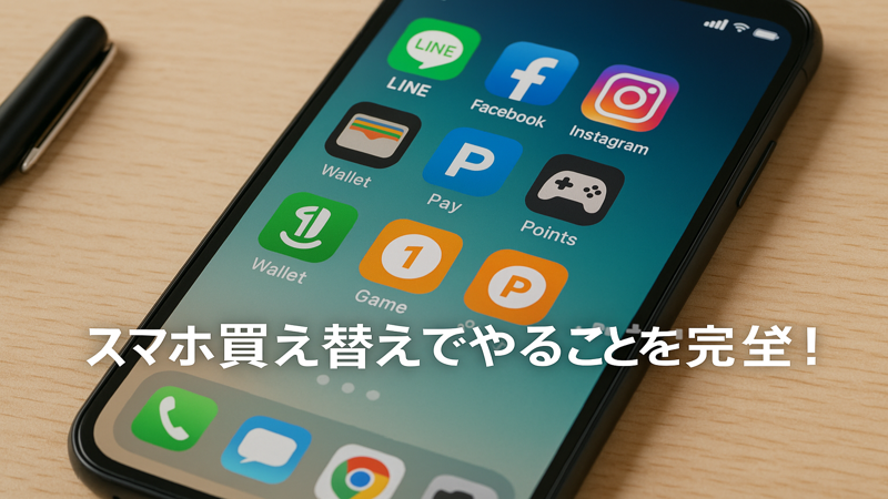 4. アプリの引き継ぎ設定でやること