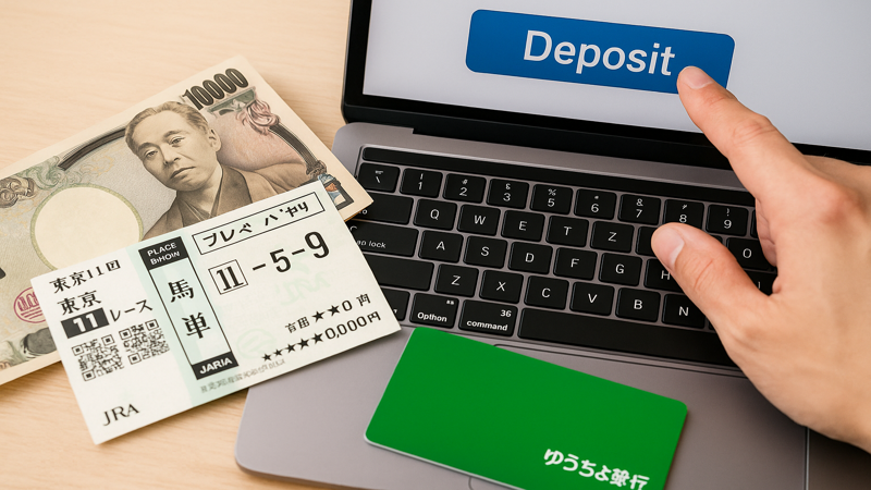 3.ゆうちょ銀行での入金・購入・出金の流れ