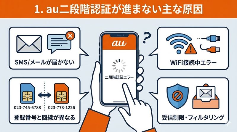 1. au二段階認証が進まない主な原因