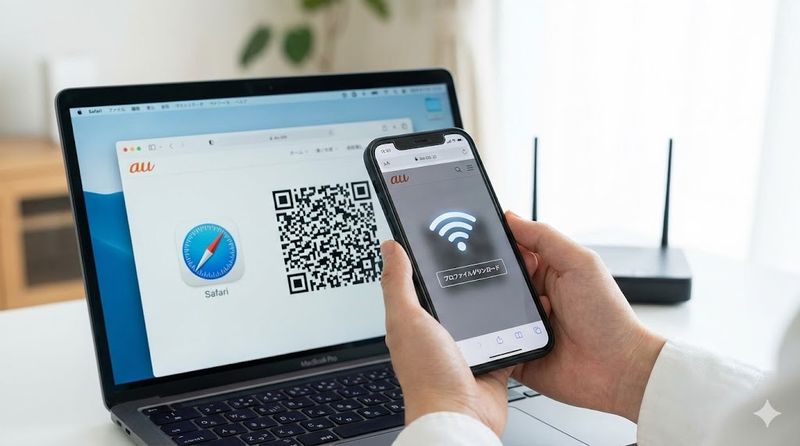 2.au構成プロファイルのダウンロード方法