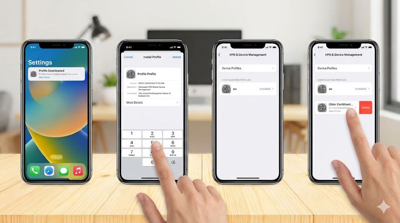 3.iPhoneへのプロファイルインストール手順