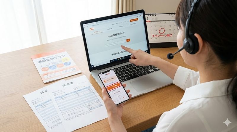 3.au請求額がおかしい時の具体的な対処法