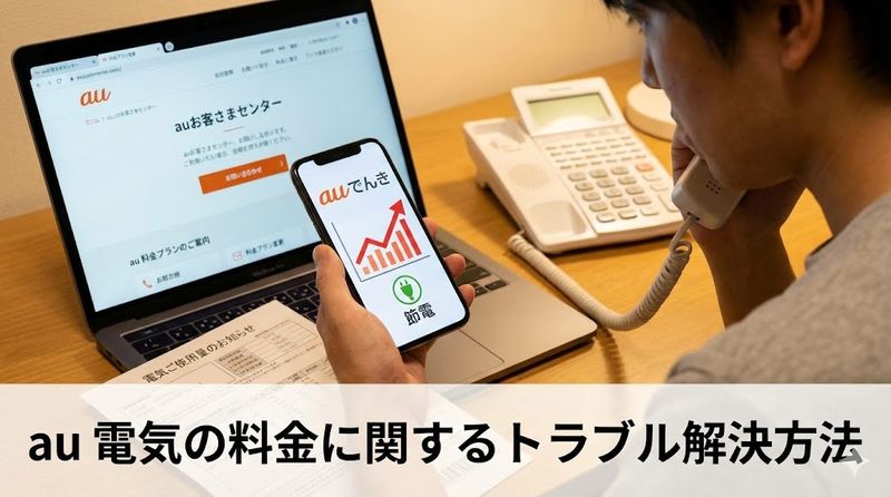 4.au 電気の料金に関するトラブル解決方法