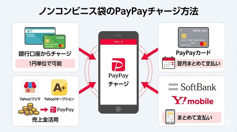 4.コンビニ以外のPayPayチャージ方法