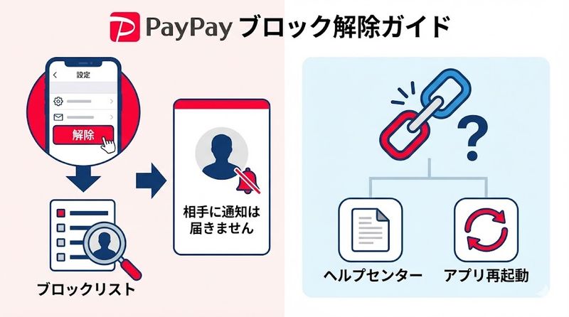4.PayPayでブロックを解除する方法と手順