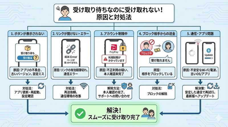 3.受け取り待ちなのに受け取れない！原因と対処法