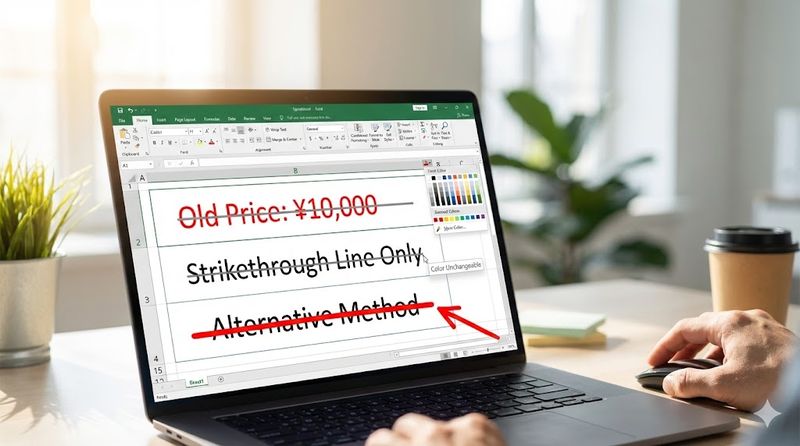 4.見え消し線の色を変更する方法