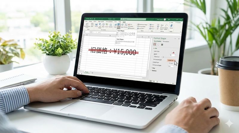 5.二重線で見え消しする方法