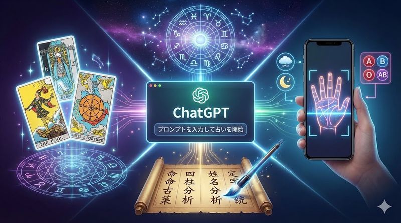 2.チャットGPTでできる占いの種類とプロンプト