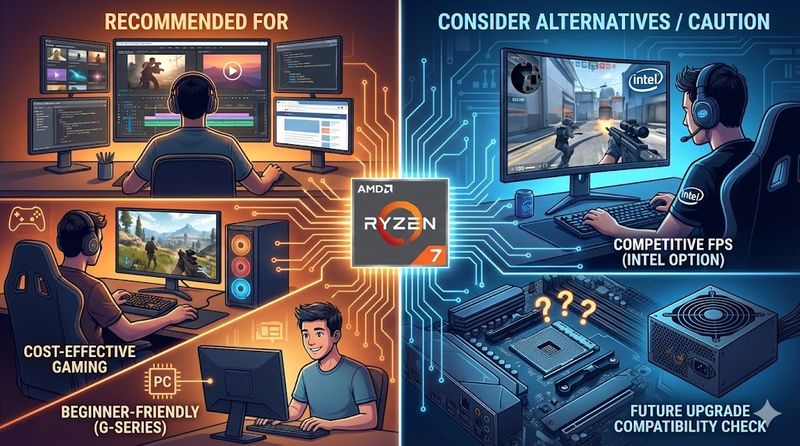 4.Ryzen 7がおすすめな人・避けたほうがいい人