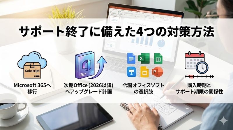 3.サポート終了に備えた4つの対策方法
