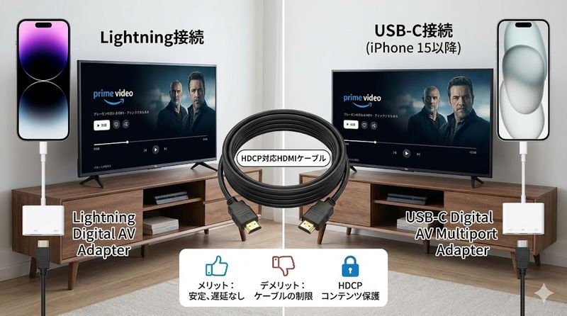 2.iPhoneとテレビを有線接続する方法