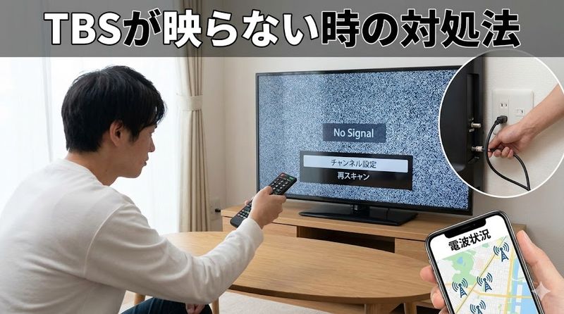 3.TBSが映らない時の対処法