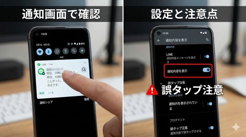 2. 通知機能を活用した既読回避テクニック