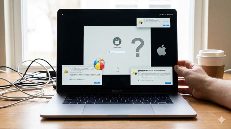 1.MacBook強制初期化が必要になる状況