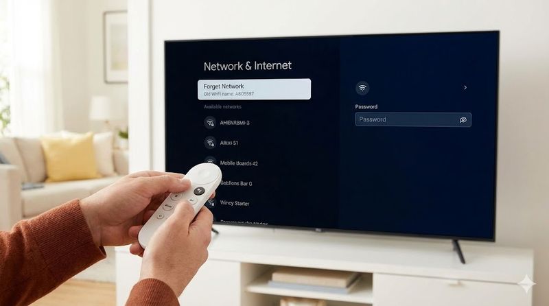3.Chromecast with Google TVのWi-Fi変更方法【リモコン使用】
