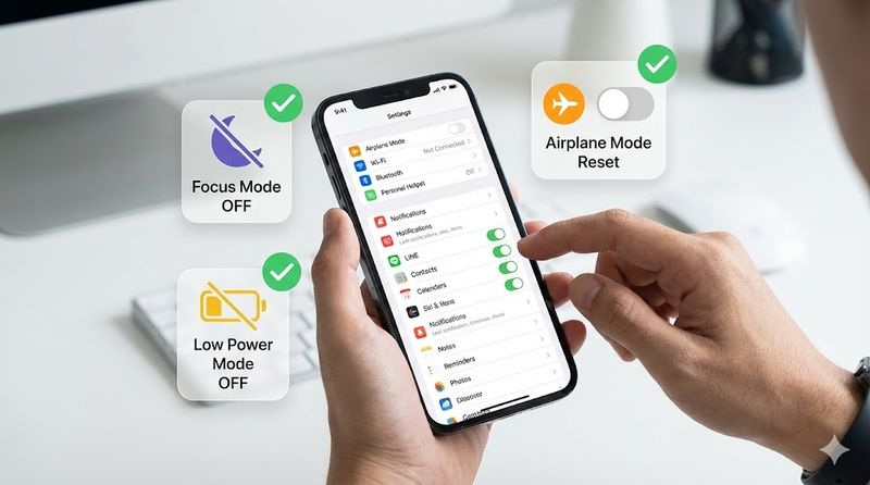 2.iPhone本体側の通知設定を確認する方法