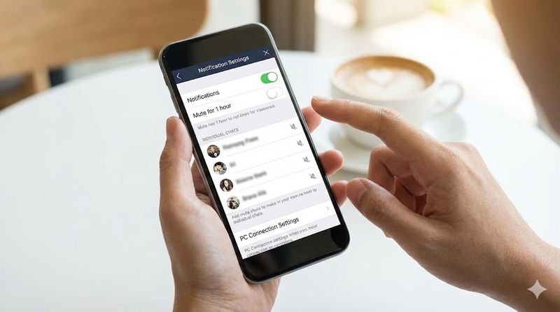 3.LINEアプリ内の通知設定を見直す
