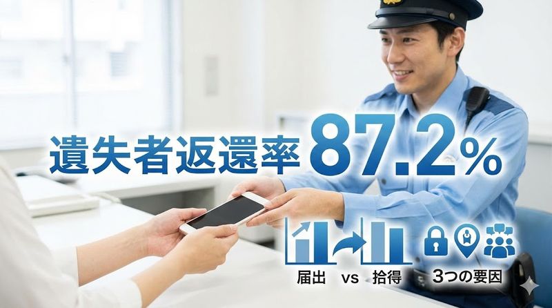 1.スマホ紛失後に見つかる確率の実態