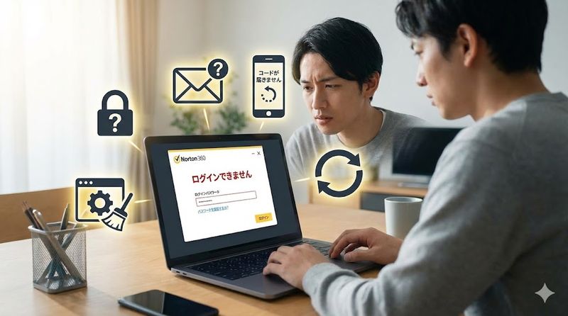 2.ノートン 360 ログインできない時の原因と対処法