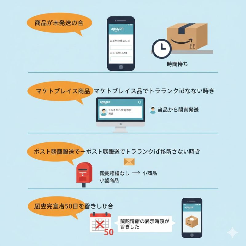6.トラッキングidが表示されない原因と対処法