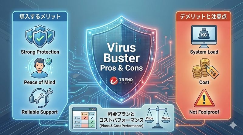 4.ウィルスバスターのメリットとデメリット