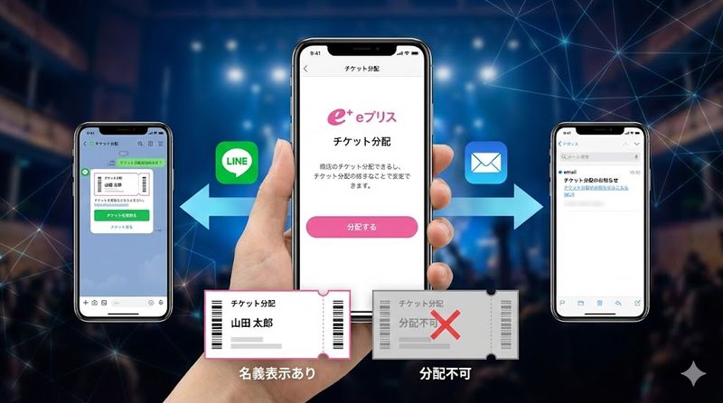 2.eプラスチケットの分配方法（公式譲渡）