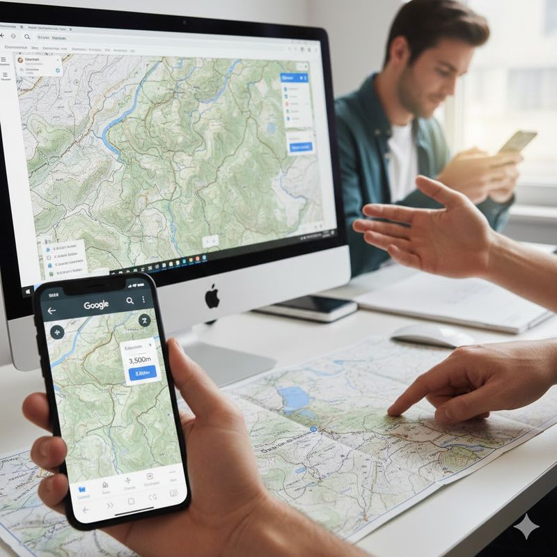 1.グーグルマップで現在地の標高を調べる基本方法