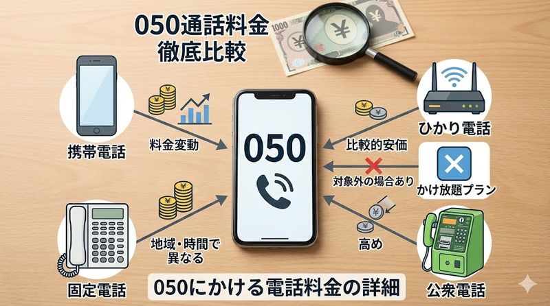2.050にかける電話料金の詳細