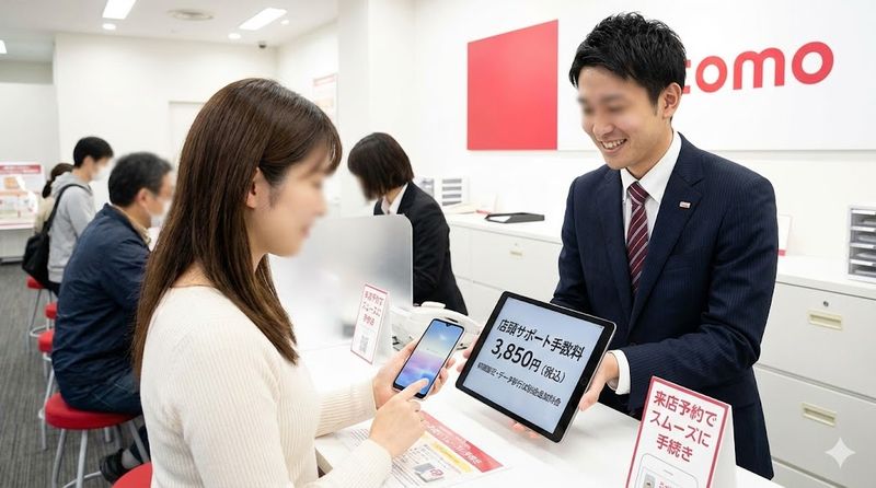 2.店頭でahamo機種変更する方法と手数料