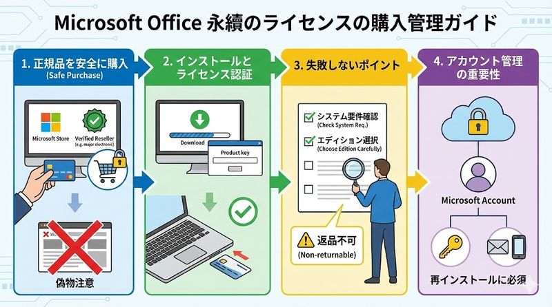4.マイクロソフト オフィス買い切り版の購入方法と注意点