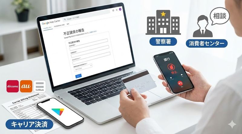 3.googleplayの身に覚えのない請求への対処方法