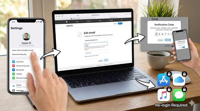 3.Apple IDのメールアドレスを変更する手順