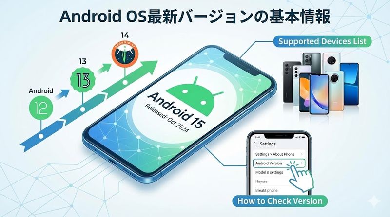 1.Android OS最新バージョンの基本情報