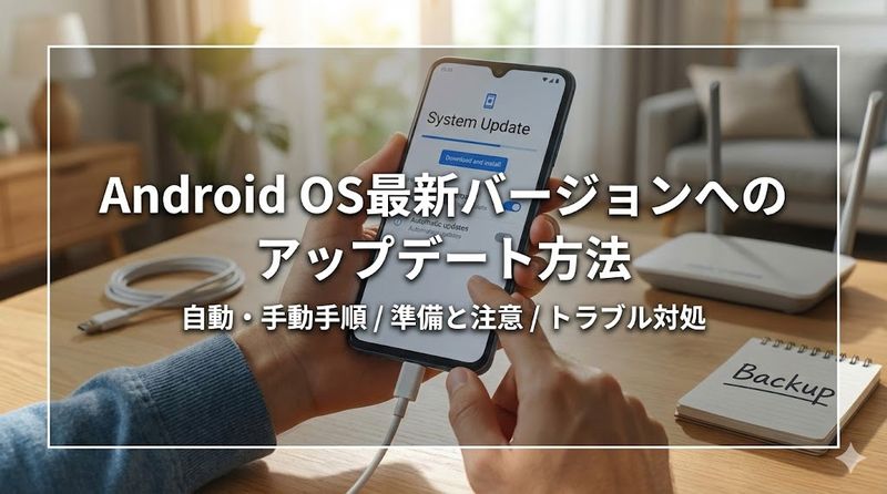 3.Android OS最新バージョンへのアップデート方法