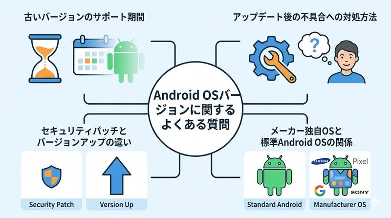 4.Android OSバージョンに関するよくある質問
