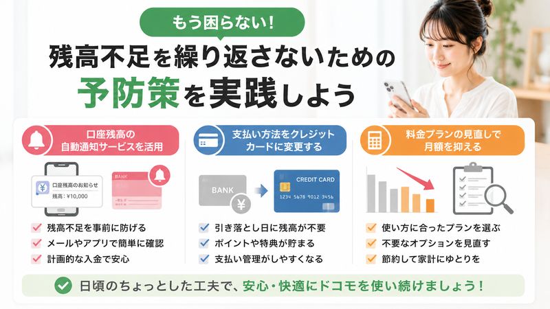 4. 残高不足を繰り返さないための予防策