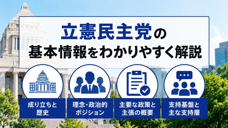 1. 立憲民主党とはどんな政党か？基本情報を整理
